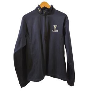 Under Armour Yale Bulldogs Quarter-Zip Pullover Sweatshirt Mens Small